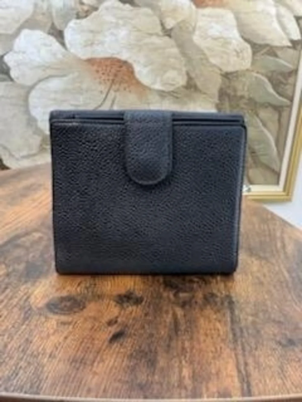 Chanel Black Pebbled Leather Compact Wallet - Picture 4 of 16